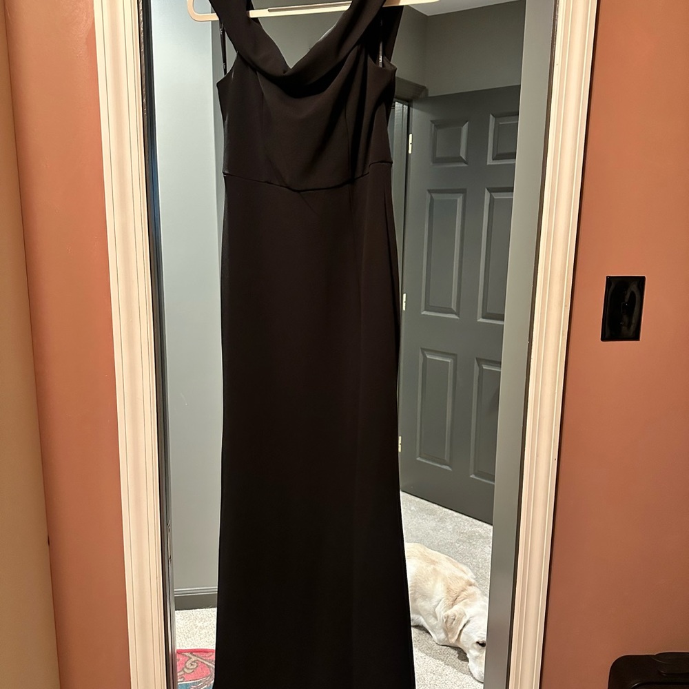 Lulu's Elegant Black Maxi Dress